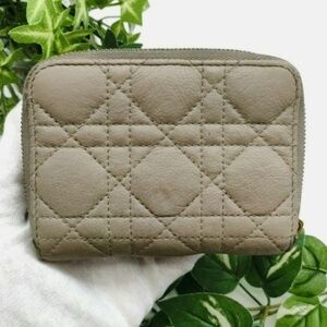 Dior Quilted Leather Wallet with Zip-Around Closure